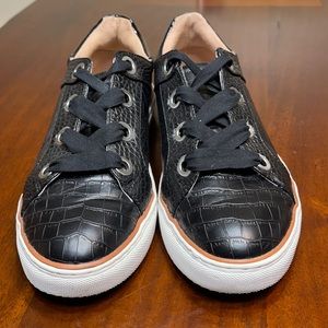 Steven by Steve Madden Union Black Croc Sneakers